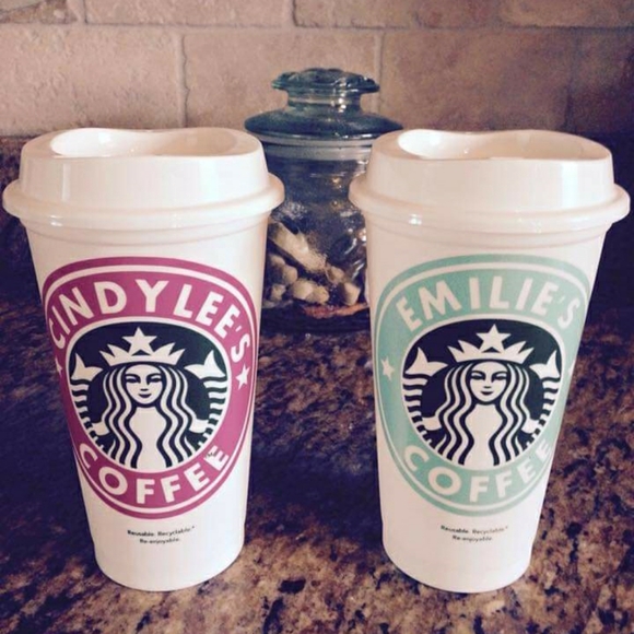 Starbucks Other - Custom Starbucks resuable Coffee Cup